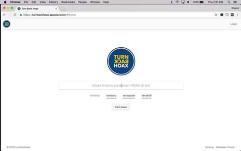Aplikasi Turn Back Hoax
